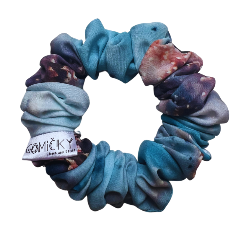 Scrunchie Silky gumička do vlasů - Sea Mineral - Velikost gumičky: 👩🏼‍🦱 Lady - vel. ⌀8cm