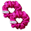 Dětské saténové gumičky do vlasů | Fuchsia 2ks