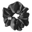 Černá saténová gumička do vlasů | Onyx - Velikost gumičky: 🫅🏻Queen - vel. ⌀15cm