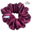 Scrunchie saténová gumička do vlasů - Bordeaux