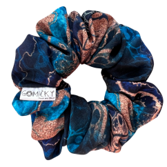 Scrunchie Silky gumička do vlasů - Abyss