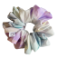 Látková Scrunchie gumička do vlasů - Ametyst Maramor - Velikost gumičky: Princess - ⌀12cm