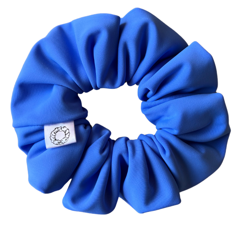 Scrunchie gumička do vlasů z plavkoviny - Blueberry - Velikost gumičky: 👸🏼Princess - vel. ⌀12cm