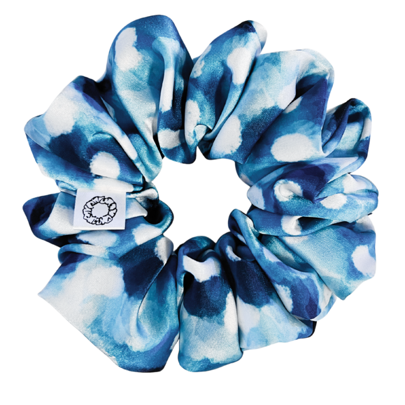 Scrunchie saténová gumička do vlasů - Frozen - Velikost gumičky: 👸🏼Princess - vel. ⌀12cm