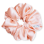 Scrunchie saténová gumička do vlasů - Salmon