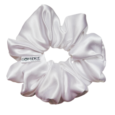 Scrunchie saténová gumička do vlasů - Snowflake