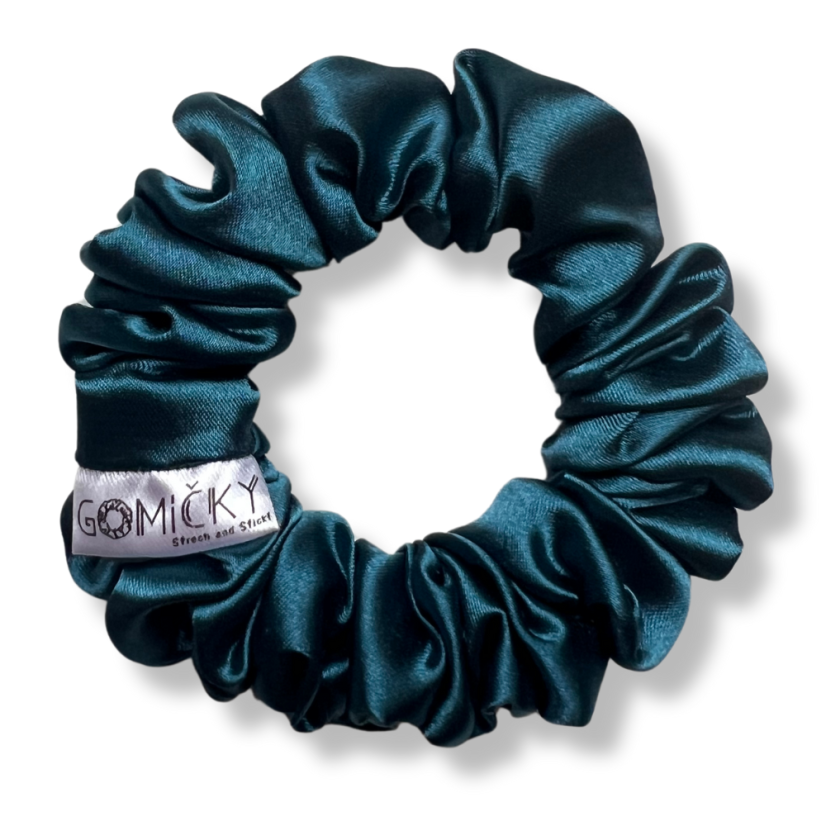 Scrunchie saténová gumička do vlasů - Cara