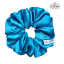 Scrunchie saténová gumička do vlasů - Turqesa - Velikost gumičky: 👸🏼Princess - vel. ⌀12cm