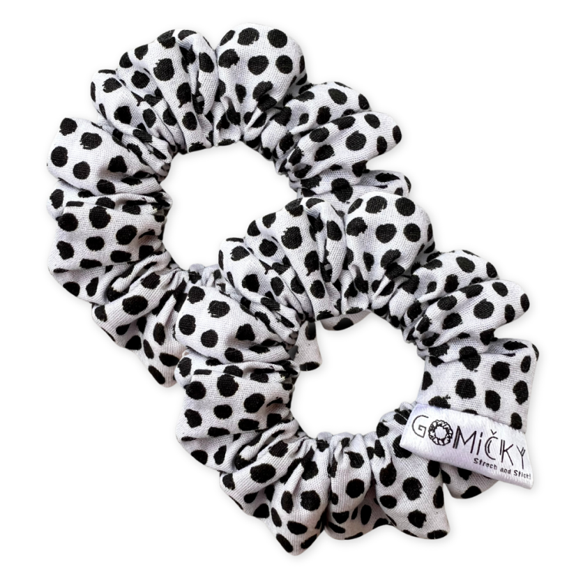 Dětské látkové gumičky do vlasů | Dalmatin 2ks