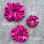 Scrunchie saténová gumička do vlasů - Fuchsia
