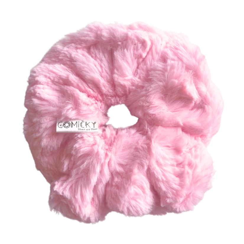 Scrunchie kožešinová gumička do vlasů - Fluffy
