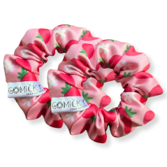 Dětské saténové gumičky do vlasů | Strawberry 2ks