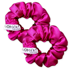 Dětské saténové gumičky do vlasů | Fuchsia 2ks