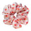 Scrunchie saténová gumička do vlasů - Strawberry - Velikost gumičky: 🫅🏻Queen - vel. ⌀15cm