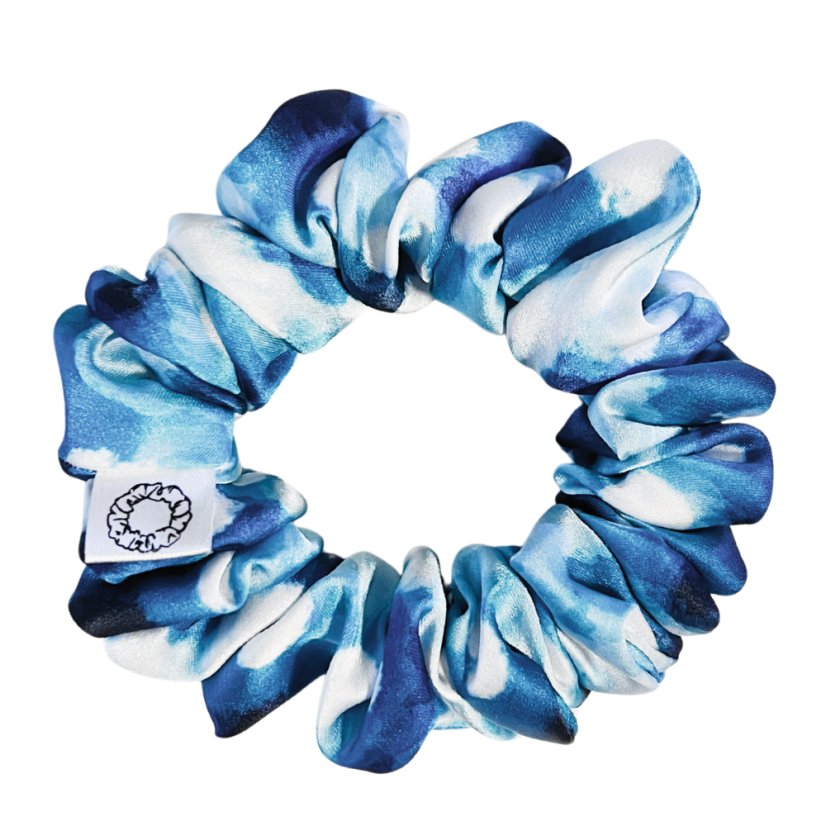Scrunchie saténová gumička do vlasů - Frozen - Velikost gumičky: 🫅🏻Queen - vel. ⌀15cm