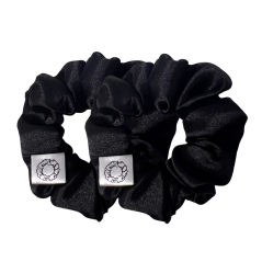 Dětské saténové gumičky do vlasů | Blacky 2ks