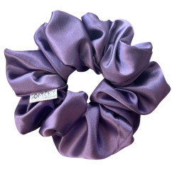 Scrunchie saténová gumička do vlasů - Lavender