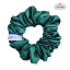 Scrunchie saténová gumička do vlasů - Chives - Velikost gumičky: 👸🏼Princess - vel. ⌀12cm