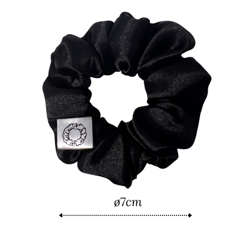 Dětské saténové gumičky do vlasů | Blacky 2ks