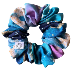 Scrunchie Silky gumička do vlasů - Nebula