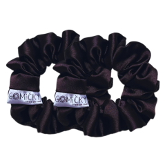 Dětské saténové gumičky do vlasů | Chocolate 2ks