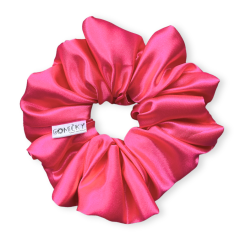 Scrunchie saténová gumička do vlasů - Barbie