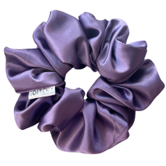 Scrunchie saténová gumička do vlasů - Lavender