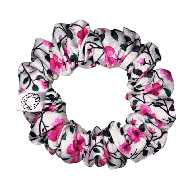 Látková Scrunchie gumička do vlasů - Lilian - Velikost gumičky: Queen - 15cm
