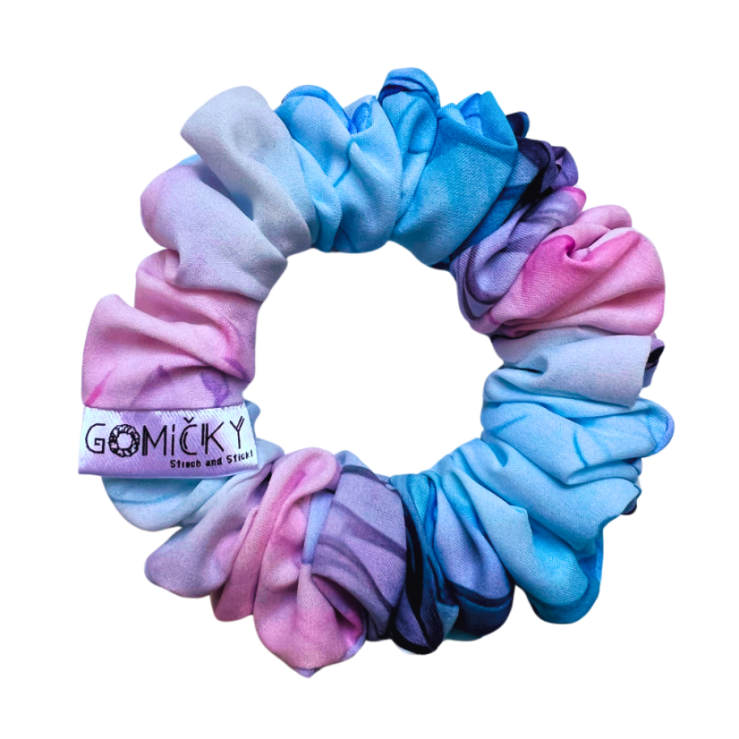 Scrunchie Silky gumička do vlasů - Pastel Perfect - Velikost gumičky: 👩🏼‍🦱 Lady - vel. ⌀8cm