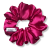 Scrunchie saténová gumička do vlasů - Magenta