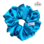 Scrunchie saténová gumička do vlasů - Turqesa - Velikost gumičky: 👸🏼Princess - vel. ⌀12cm