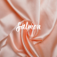 Scrunchie saténová gumička do vlasů - Salmon - Velikost gumičky: 👩🏼‍🦱 Lady - vel. ⌀8cm