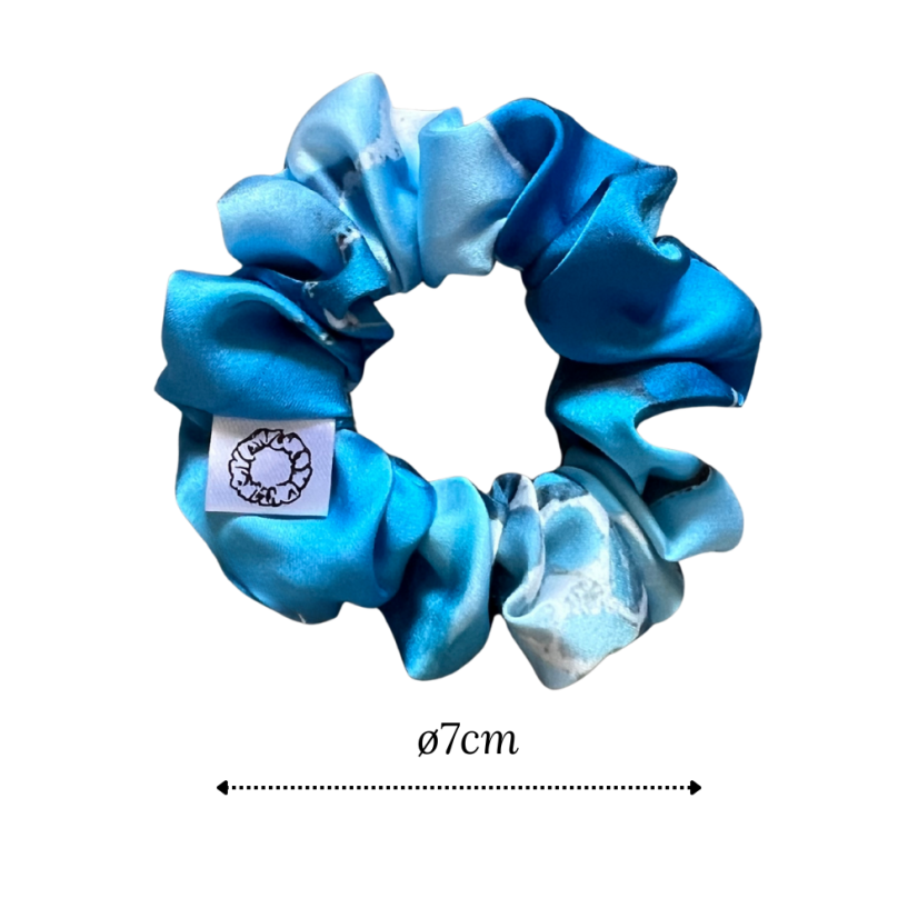 Dětské saténové gumičky do vlasů | Blue Marble 2ks