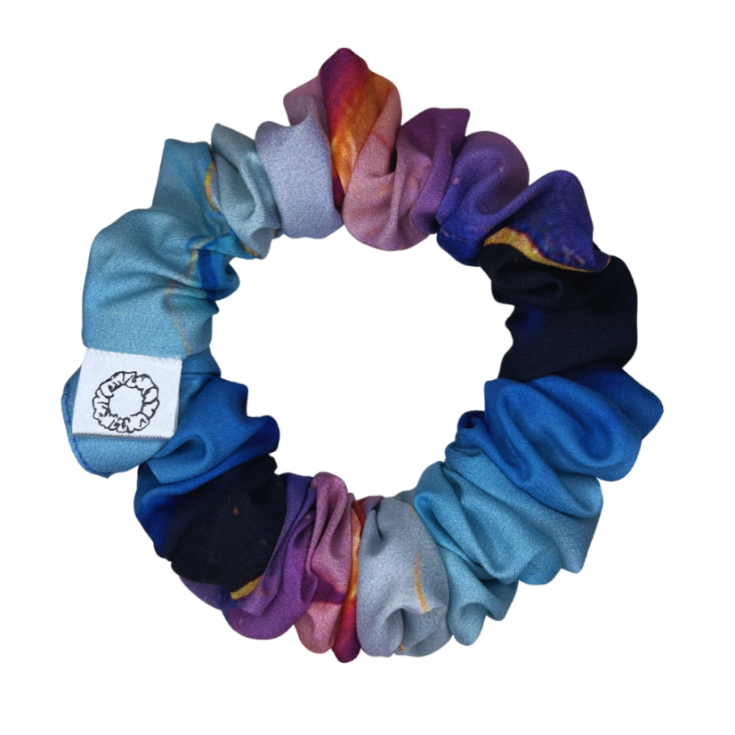 Látková Scrunchie gumička do vlasů - Netherlia - Velikost gumičky: Lady - ⌀8cm