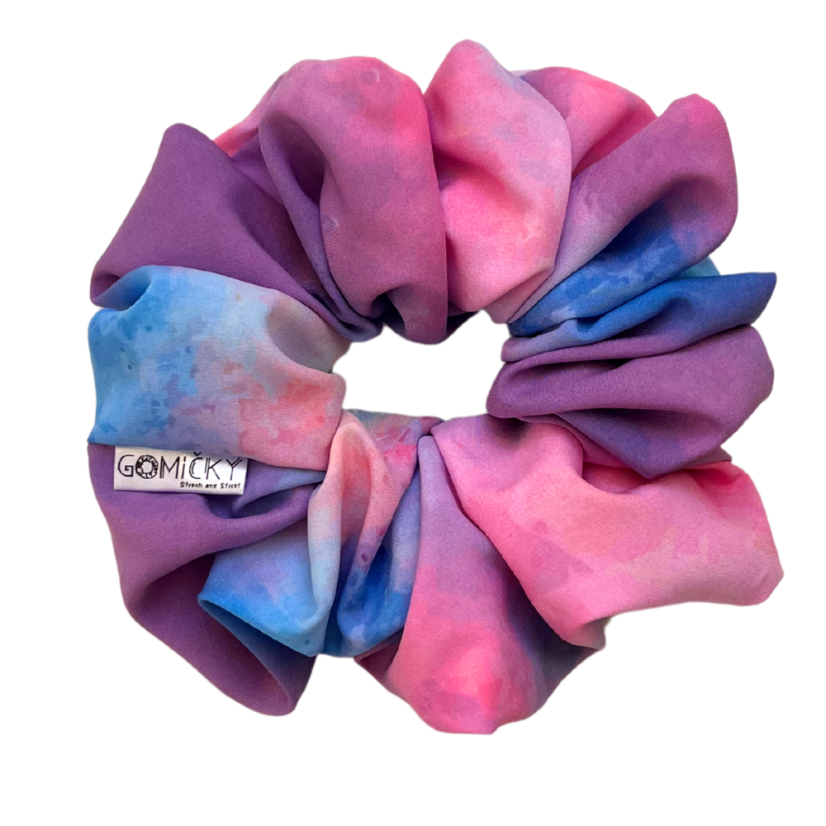 Scrunchie Silky gumička do vlasů - Chalk