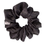 Scrunchie saténová gumička do vlasů - Charcoal - Velikost gumičky: 👸🏼Princess - vel. ⌀12cm