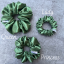 Scrunchie saténová gumička do vlasů - Esmeralda - Velikost gumičky: 🫅🏻Queen - vel. ⌀15cm