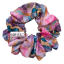Scrunchie Silky gumička do vlasů - Rainbow Marble - Velikost gumičky: 👩🏼🦱 Lady - vel. ⌀8cm