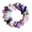 Látková Scrunchie gumička do vlasů - Ametyst Maramor - Velikost gumičky: Princess - ⌀12cm