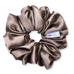 Scrunchie saténová gumička do vlasů - Feather